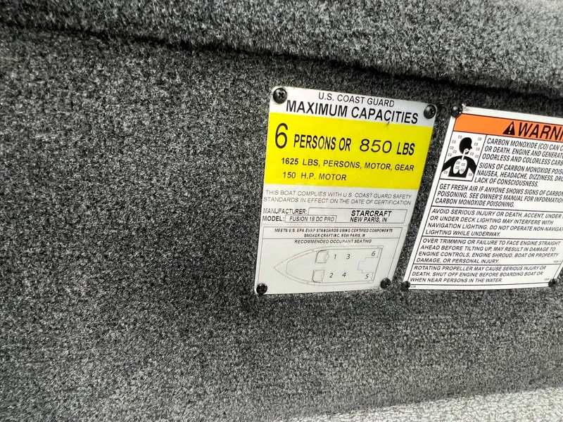 Slide: The Image of Starweld Fusion Pro 18 DC 2026 safety label with capacity details. - 10