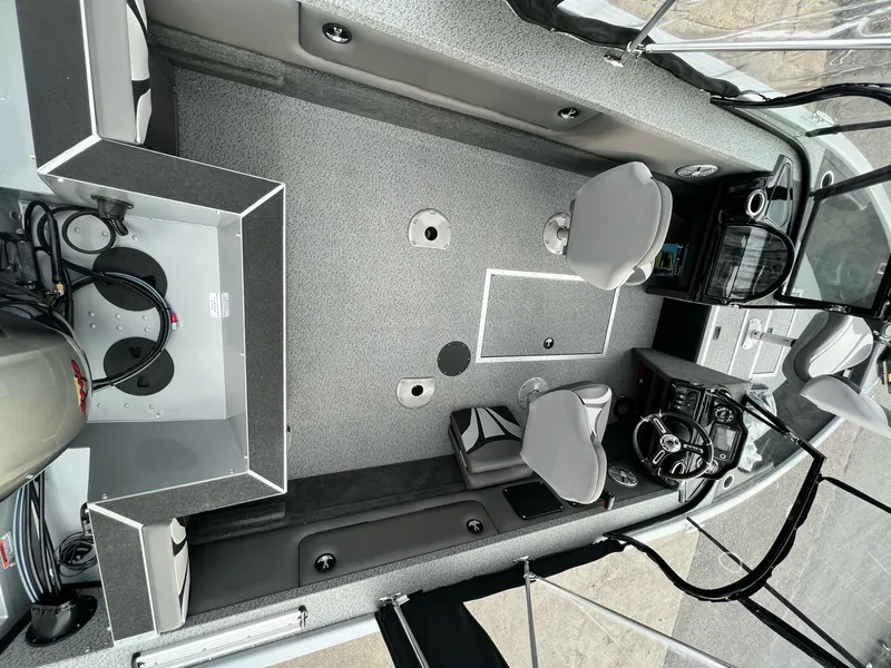 Slide: The Image of Interior view of Starweld Fusion Pro 18 DC boat, 2026 model. - 9