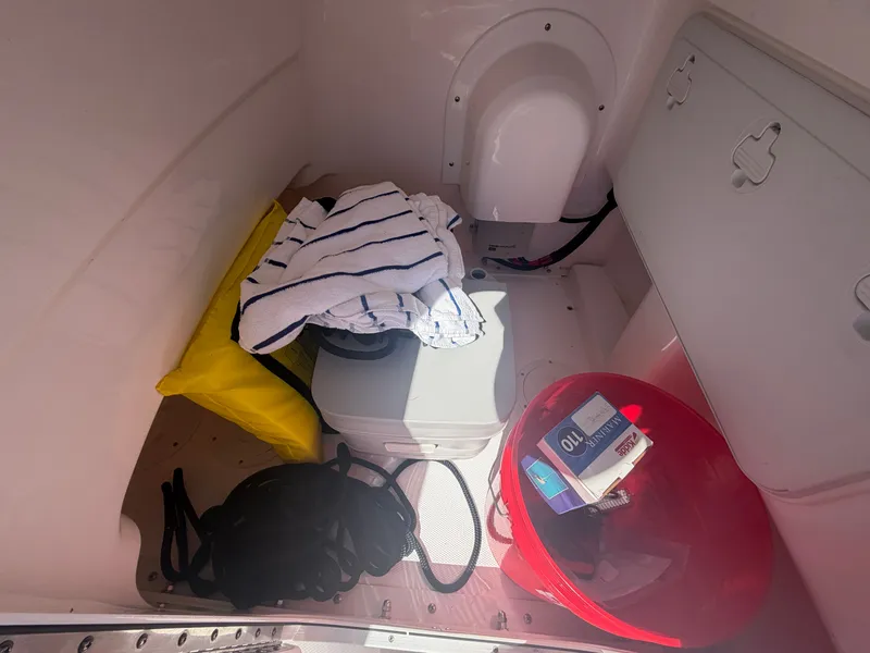 Slide: The Image of Interior of Everglades 243 Center Console boat, 2023 model. - 16