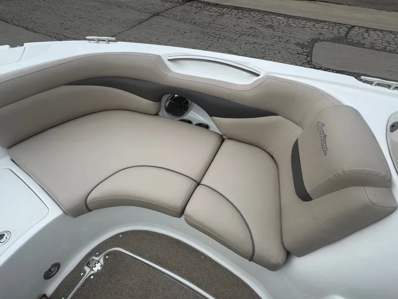 Slide: The Image of Beige seating on a 2013 Hurricane SS203-OB boat. - 30