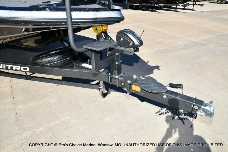 Slide: The Image of 2026 Nitro Z19 XL Pro boat trailer on concrete surface. - 30