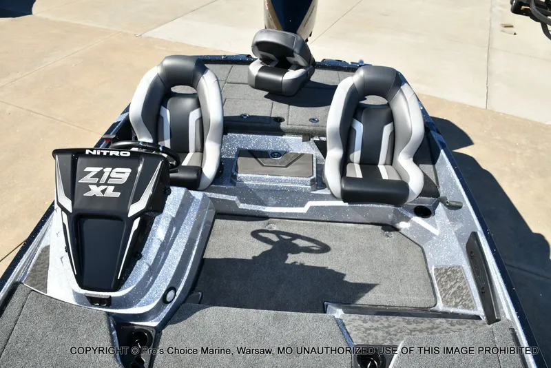 Slide: The Image of 2026 Nitro Z19 XL Pro boat with dual seats and steering. - 49