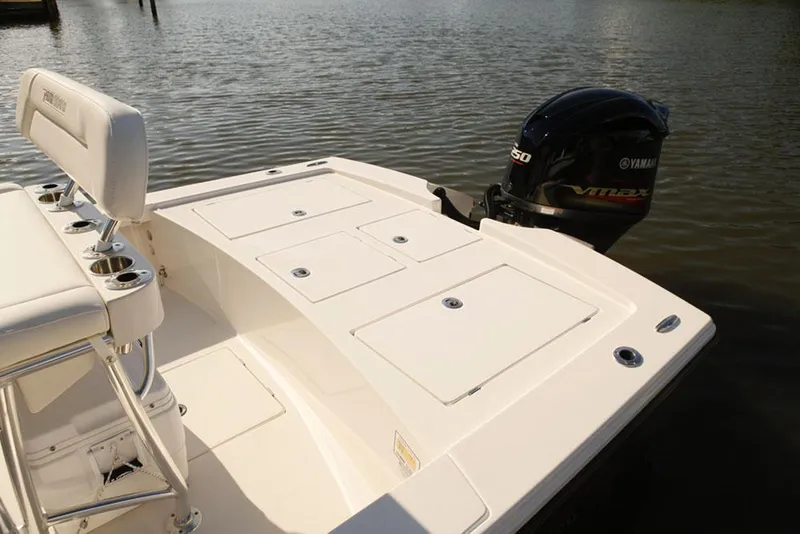 Slide: The Image of Manufacturer Provided Image: 2026 Pathfinder 2300 HPS boat with Yamaha outboard motor on calm water. - 3