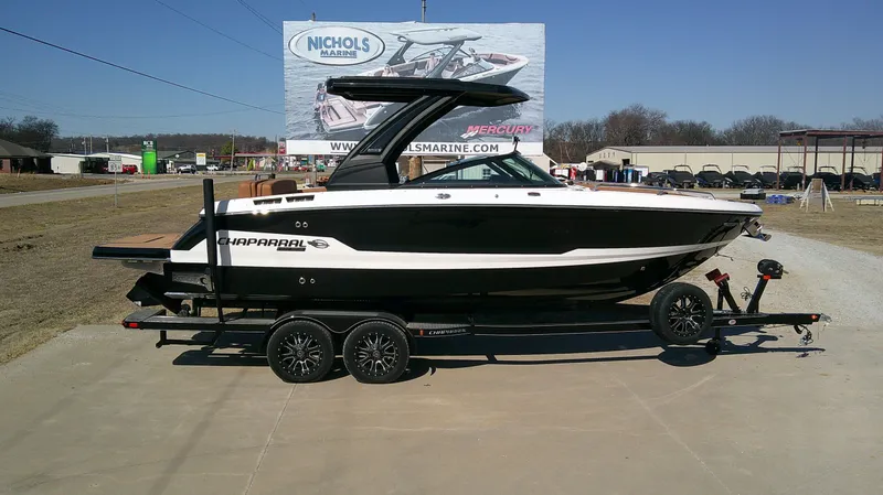 The Image of 2026 Chaparral GTS 6 boat on trailer at Nichols Marine. - 1