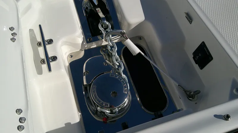 Slide: The Image of Anchor locker of Chaparral GTS 6 boat, year 2026. - 23