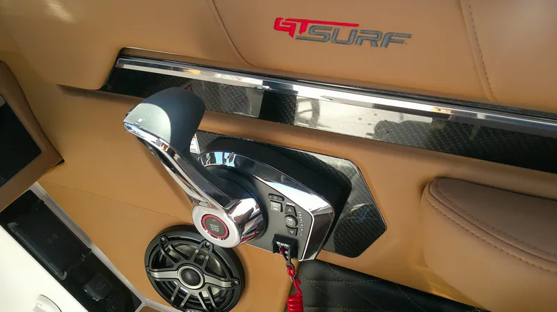 Slide: The Image of Interior of 2026 Chaparral GTS 6 with control lever. - 27