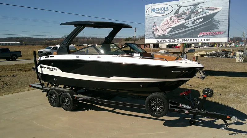 Slide: The Image of 2026 Chaparral GTS 6 boat on trailer at Nichols Marine. - 3