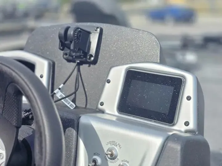 Slide: The Image of Dashboard of Tracker Pro Team 175 boat, model year 2026. - 16