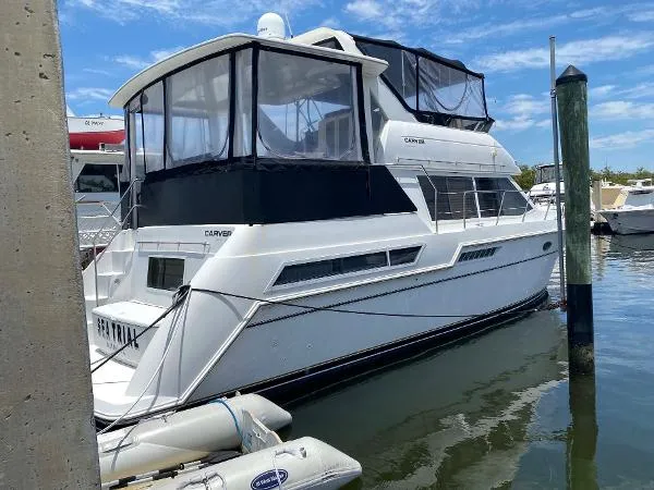 Slide: The Image of Carver Yachts 405 Aft Cabin 1997 - 0