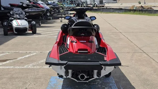 Slide: The Image of 2026 Yamaha WaveRunner FX Cruiser HO in red on parking lot. - 10