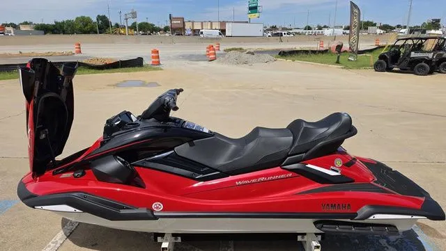 Slide: The Image of 2026 Yamaha WaveRunner FX Cruiser HO in red on parking lot. - 19