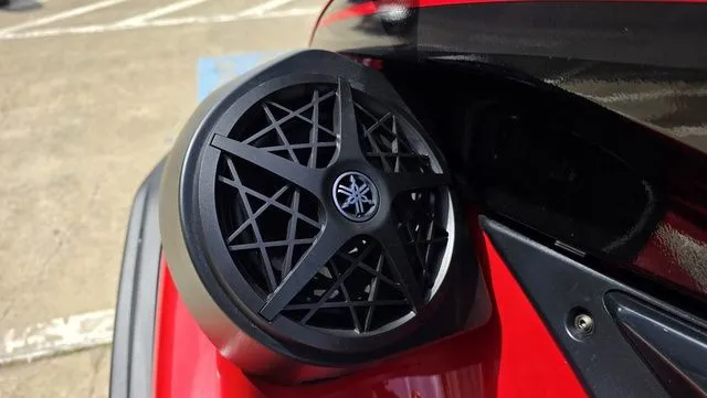Slide: The Image of Close-up of a speaker on a 2026 Yamaha WaveRunner FX Cruiser HO. - 21