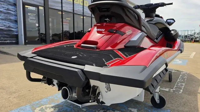 Slide: The Image of 2026 Yamaha WaveRunner FX Cruiser HO in red, side view. - 23