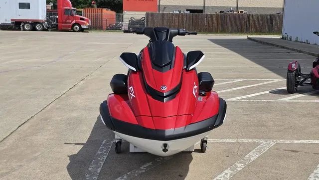 Slide: The Image of 2026 Yamaha WaveRunner FX Cruiser HO in red on parking lot. - 5