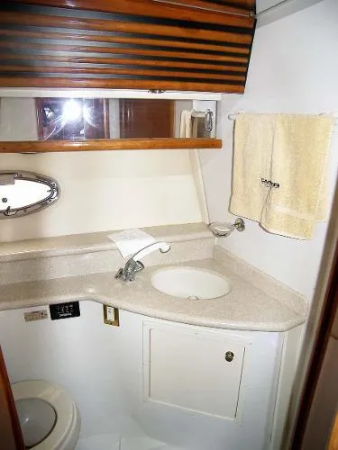 Slide: The Image of Carver Yachts 450 Voyager Pilothouse 2002 - 10