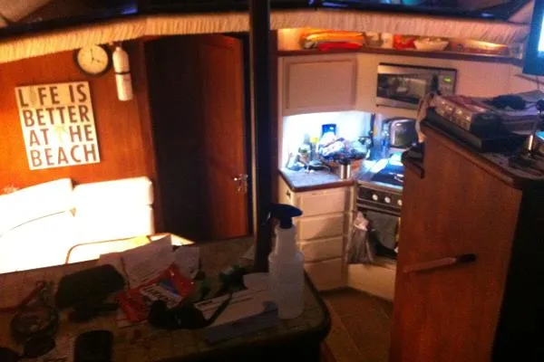 Slide: The Image of Carver Yachts 3607 Aft Cabin 1991 - 6