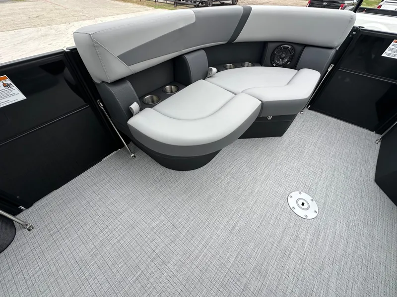 Slide: The Image of Interior of 2026 Trifecta 22 UL CS with gray seating. - 22
