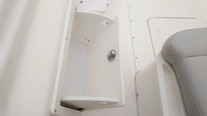 Slide: The Image of Interior of Everglades 243 Center Console boat, 2020 model. - 12