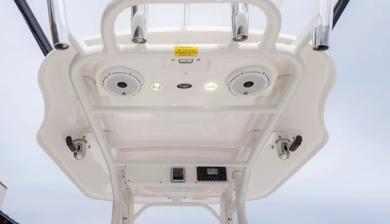 Slide: The Image of Interior view of Everglades 243 Center Console 2020 boat model. - 14