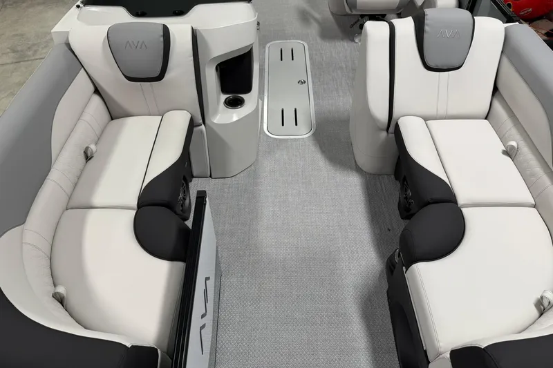 Slide: The Image of 2026 Avalon LSZ Quad Lounge interior with sleek, modern seating and stylish design. - 9
