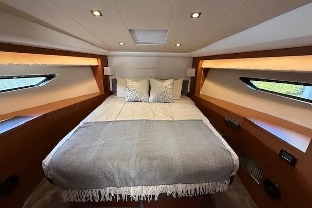 Slide: The Image of Control panel of a 2015 Prestige 500 yacht with Volvo Penta display. - 43