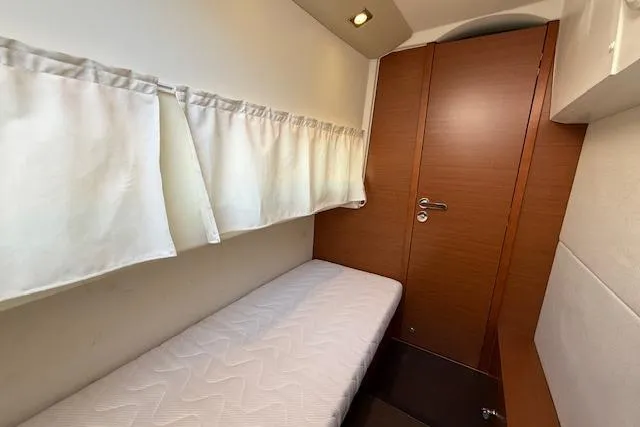 Slide: The Image of Boat navigation system displaying a marina map on a 2015 Prestige 500 yacht. - 74