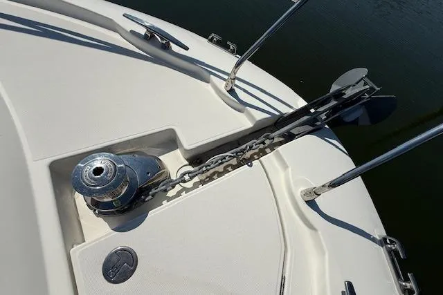 Slide: The Image of Engine room of a 2015 Prestige 500 yacht with dual Volvo Penta engines. - 82