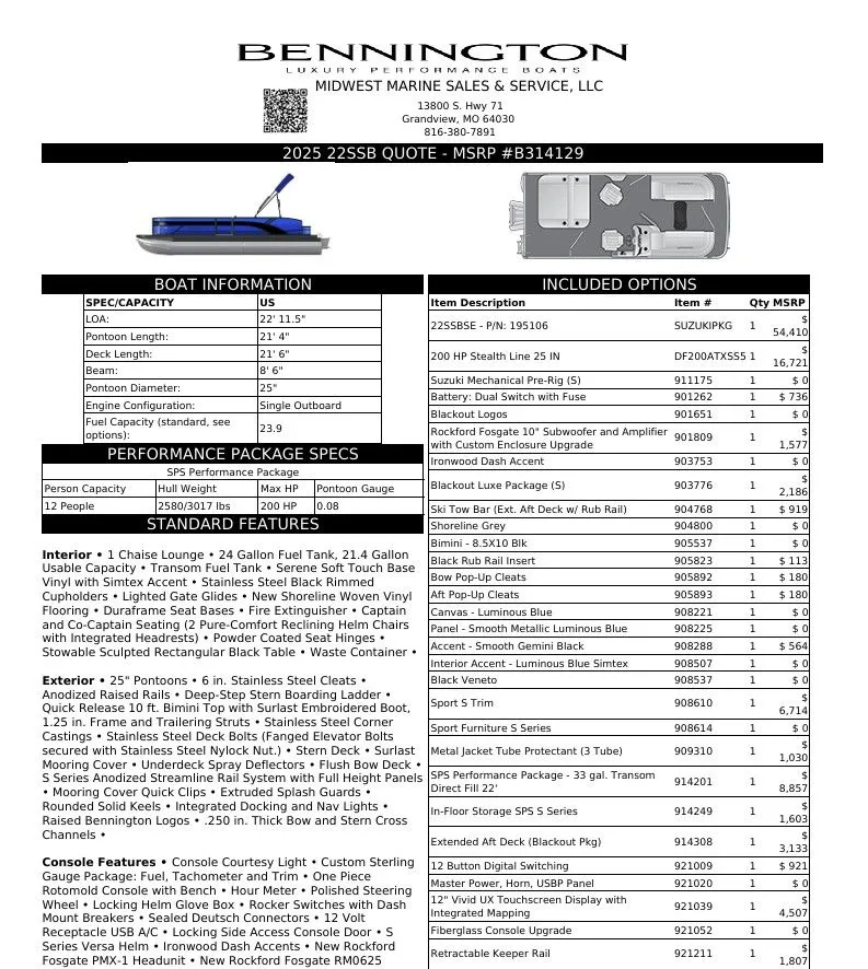 Slide: The Image of Bennington 22 SSB Sport 2026 - 5
