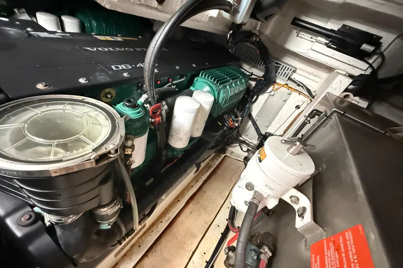 Slide: The Image of Engine compartment of 2018 Azimut Atlantis 43 with Volvo Penta D6-400 engine. - 26