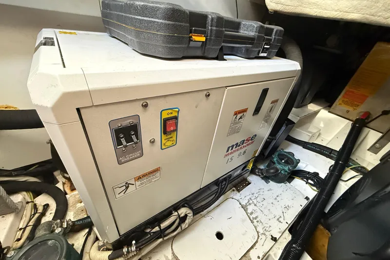 Slide: The Image of Engine room of 2018 Azimut Atlantis 43 with Mase generator and tools. - 28