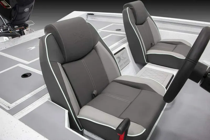 Slide: The Image of Manufacturer Provided Image: 2026 Xpress H18C Crappie boat interior with comfortable seating and modern design. - 9