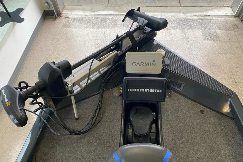 Slide: The Image of 2023 Ranger RT188 boat with Garmin and Humminbird electronics. - 4