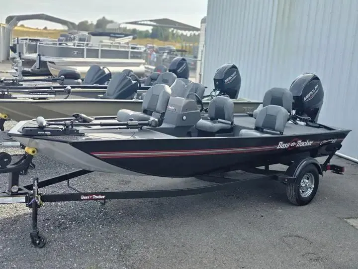 The Image of 2026 Tracker Bass Tracker Classic XL boat on trailer. - 1