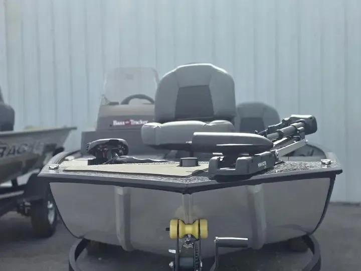 Slide: The Image of 2026 Tracker Bass Tracker Classic XL boat, front view. - 9