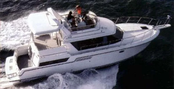 Slide: The Image of Carver Yachts 430 Cockpit Motor Yacht 1991 - 1