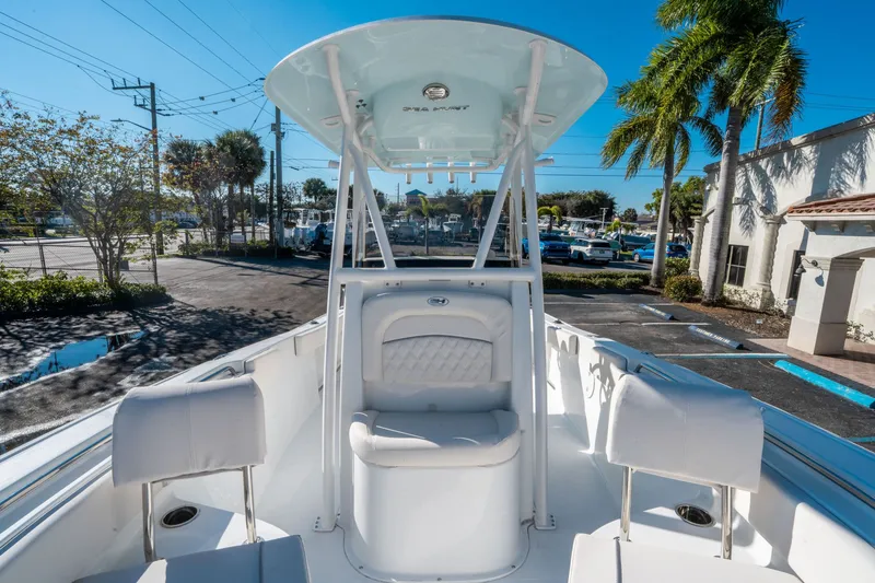 Slide: The Image of Interior view of Sea Hunt Ultra 229 boat, model year 2026. - 21