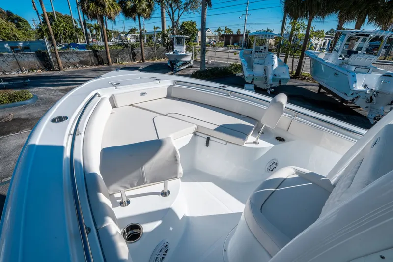 Slide: The Image of Interior view of Sea Hunt Ultra 229 boat, model year 2026. - 17