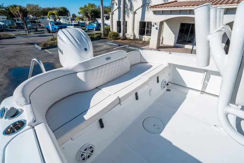 Slide: The Image of Interior of Sea Hunt Ultra 229 boat, year 2026. - 9