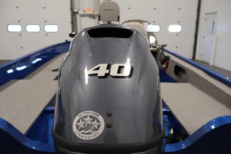 Slide: The Image of 2017 Polar Kraft Outlander 156 SC boat with 40 HP ultra-low emission engine. - 32