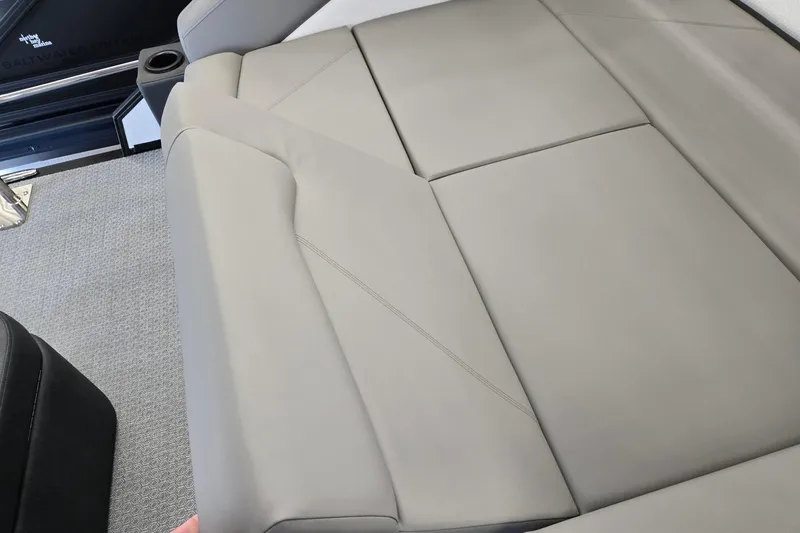 Slide: The Image of Luxurious seating in the 2026 Evotti 521CS boat, featuring sleek, modern design. - 25