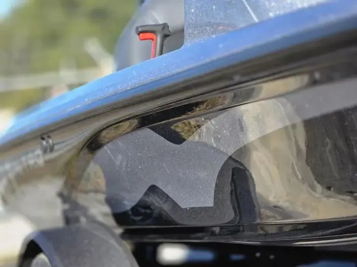 Slide: The Image of Close-up of the 2026 Nitro Z17 boat model. - 7