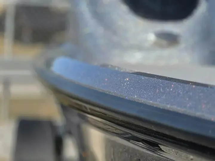 Slide: The Image of Close-up of Nitro Z17 boat edge, model year 2026. - 8