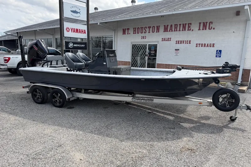 The Image of 2025 Haynie 23 Magnum boat on trailer at Mt. Houston Marine dealership. - 0