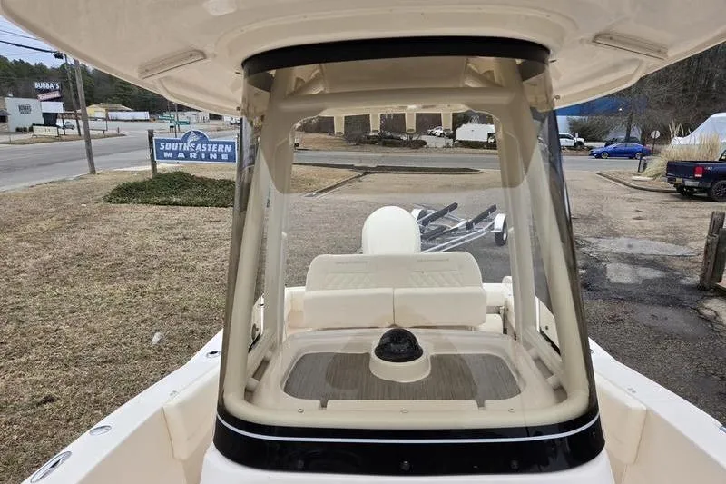Slide: The Image of 2026 Grady-White Fisherman 236 boat interior view at Southeastern Marine dealership. - 20