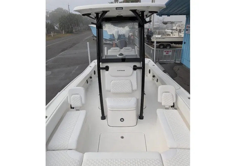 Slide: The Image of Interior view of Caymas 26 HB boat, model year 2026. - 4
