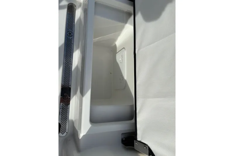 Slide: The Image of 2026 Sea Pro 250 Bay boat storage compartment, featuring sleek design and ample space. - 21