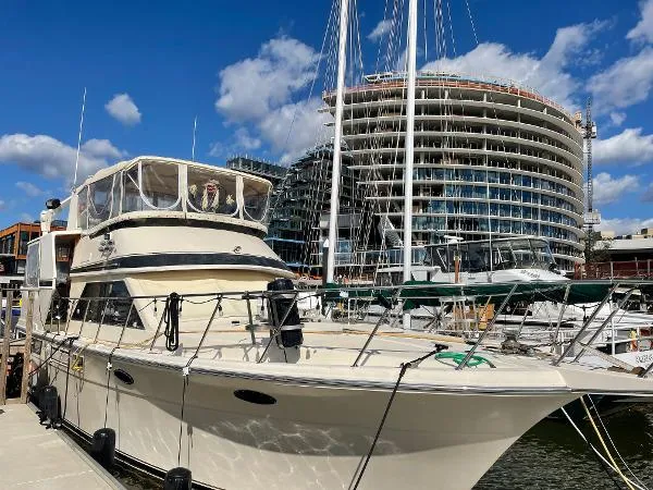 Slide: The Image of Californian 48 Cockpit Motor Yacht 1989 - 2