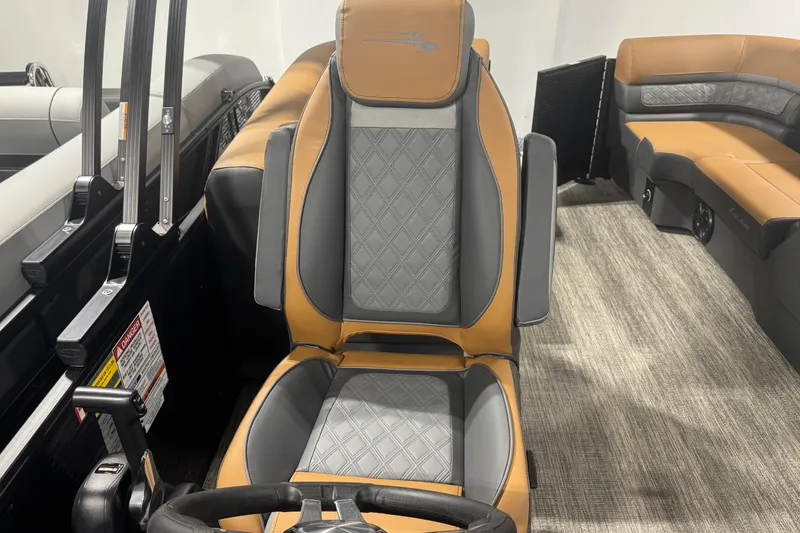 Slide: The Image of 2026 Bennington 22 SSR Luxe interior with luxurious seating and modern design. - 11