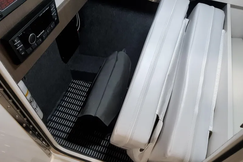 Slide: The Image of 2026 Formula 310 Bowrider OB interior with seating and audio system. - 47