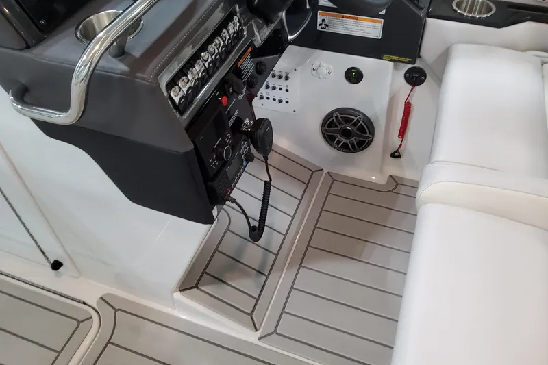 Slide: The Image of 2026 Formula 310 Bowrider OB cockpit with modern controls and seating. - 56